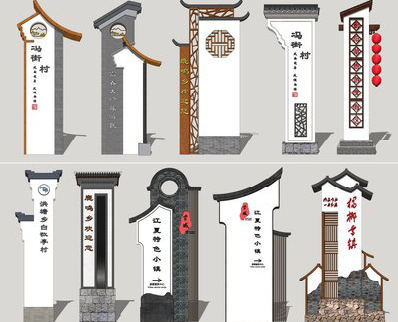 云县美丽乡村标识标牌有哪些分类？